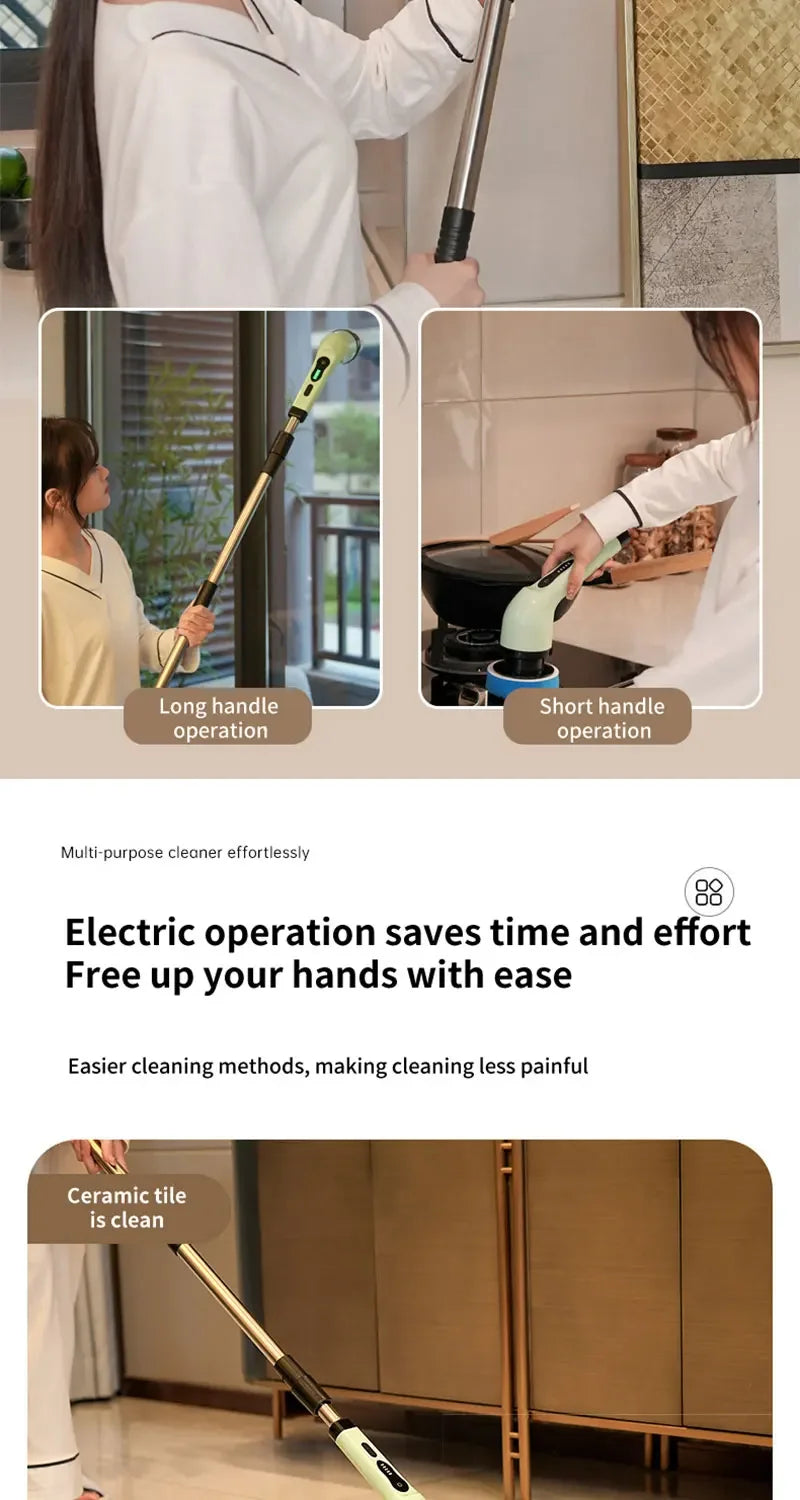 Electric Spin Scrubber – Effortless Cleaning for Tiles, Sinks & Showers