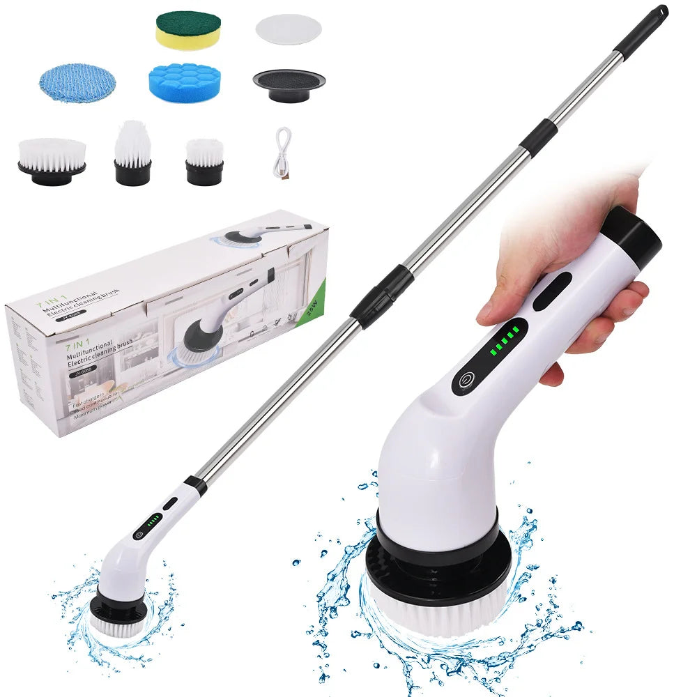 Electric Spin Scrubber – Effortless Cleaning for Tiles, Sinks & Showers