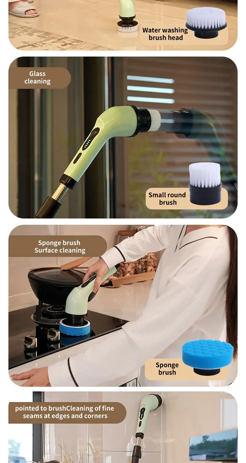 Electric Spin Scrubber – Effortless Cleaning for Tiles, Sinks & Showers
